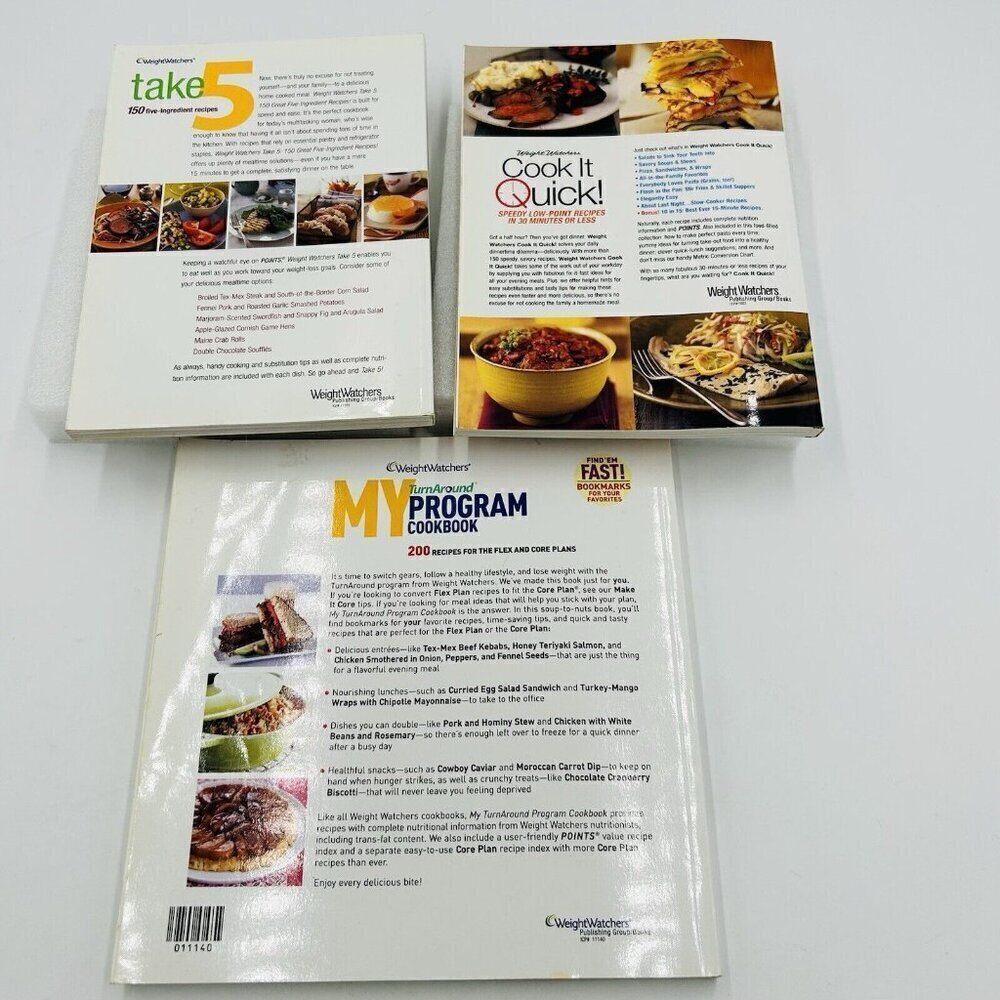 Lot of 3 Weight Watchers Paperback Cookbooks - Picture 5 of 8
